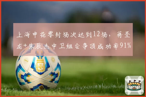 上海申花零封场次达到12场,蒋圣龙+朱辰杰中卫组合争顶成功率91%